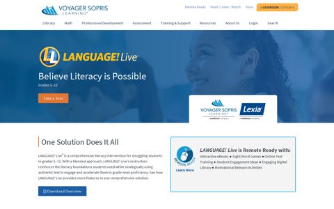 LANGUAGE! Live - Literacy Intervention Program for Grades 5 ...