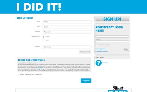 Sign up here! - IDIDIT
