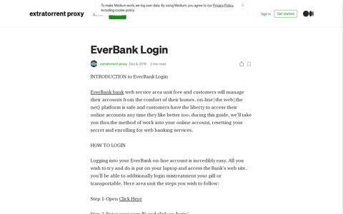 EverBank Login | by extratorrent proxy | Medium