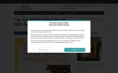 Can You Really Make Money With Javita? | One More Cup of ...