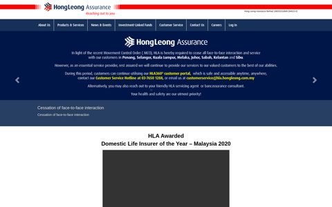 Life Insurance Company | Hong Leong Assurance Malaysia