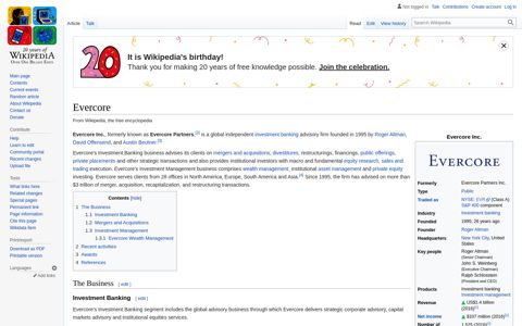 Evercore - Wikipedia