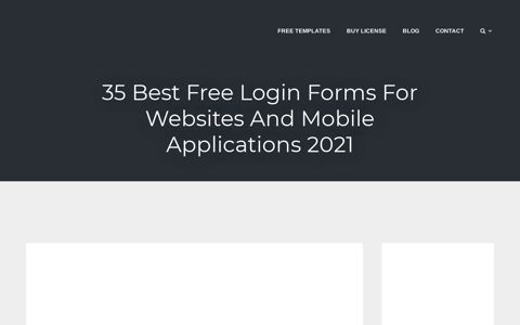 41 Best Free Login Forms For Websites And Mobile ...