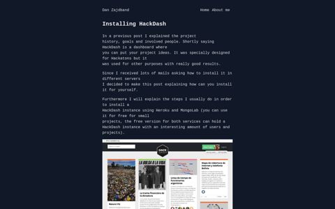 Installing HackDash - Dan Zajdband