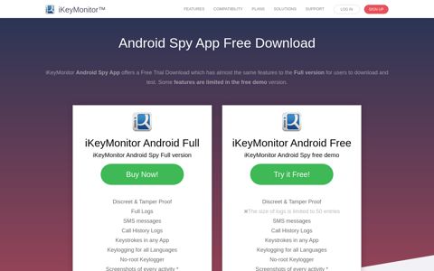 Download iKeyMonitor Android Spy App for free