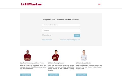 LiftMaster Partner Portal