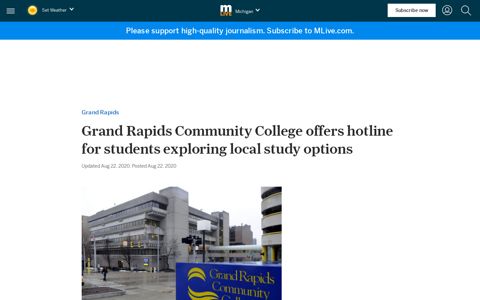 Grand Rapids Community College offers hotline for students ...