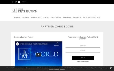 Partner Zone login - FM WORLD Distribution