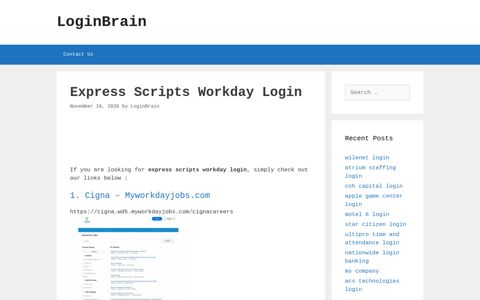 express scripts workday login - LoginBrain