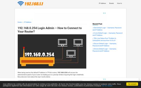 192.168.0.254 Login Admin - How to Connect to Your Router?