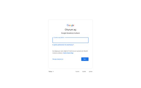 Email or phone - Sign in - Google Accounts