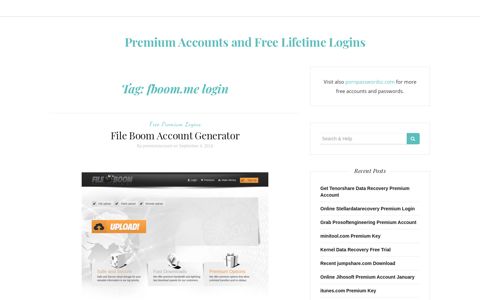 fboom.me login – Premium Accounts and Free Lifetime Logins