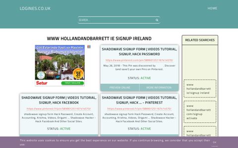www hollandandbarrett ie signup ireland - General ...