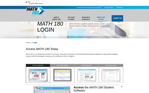 Login and Access Math 180 | Math 180