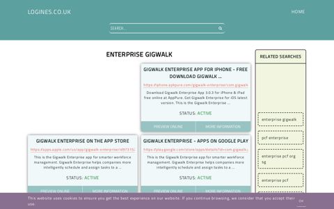 enterprise gigwalk - General Information about Login