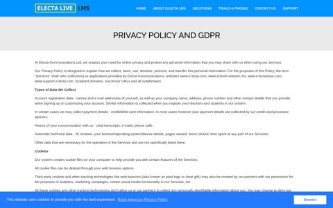 Privacy Policy - Electa Live Virtual Classroom and Learning ...