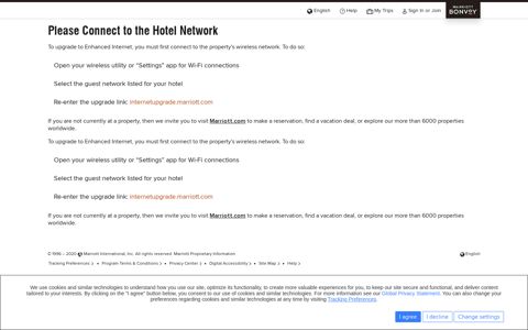 Marriott – Property Internet Terms of Use - Marriott Hotels