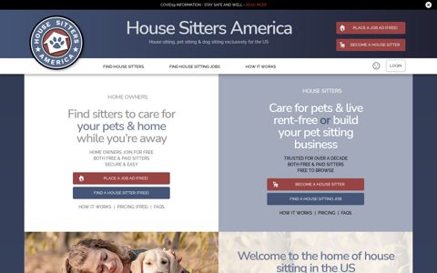 House Sitters America: Home