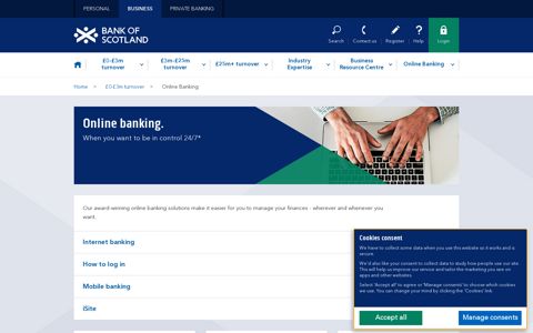 Business Online Banking | Bank of Scotland