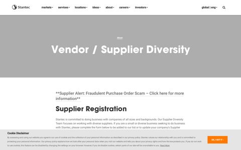 Vendor / Supplier Diversity - Stantec