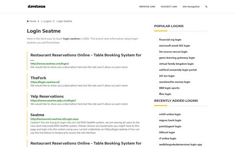 Login Seatme ❤️ One Click Access - iLoveLogin