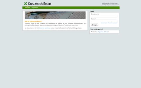 Kreuzmich Essen - Lernportal der Fachschaft Humanmedizin ...