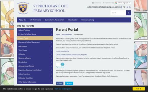 Parent Portal - st-nicholas-blackpool.org.uk