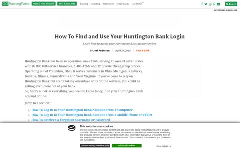 How To Find and Use Your Huntington Bank Login ...