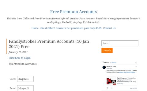 Familystrokes Premium Accounts - Free Premium Accounts