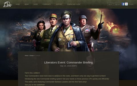 Liberators Event: Commander Briefing | Mutantbox
