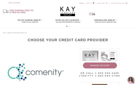 choose your credit card provider - Kay Jewelers Outlet