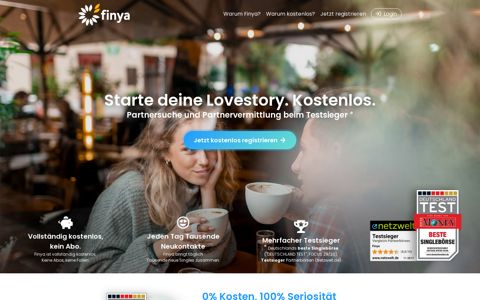 Kostenlose Partnersuche und Partnervermittlung bei Finya ...