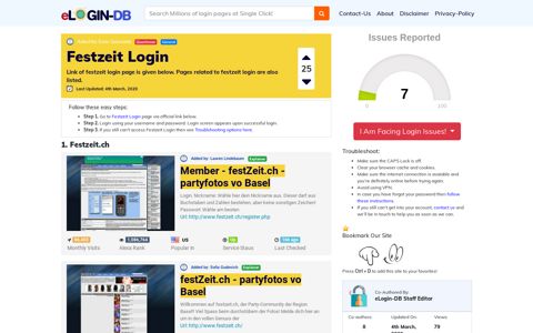 Festzeit Login - A database full of login pages from all over the ...