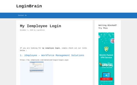 my iemployee login - LoginBrain