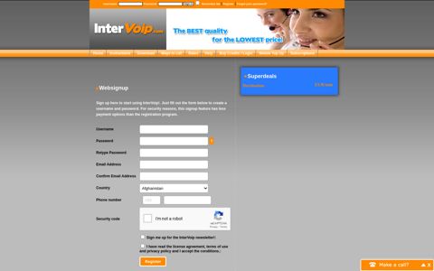 Cheapest calls to mobile phones worldwide! - InterVoip
