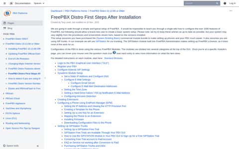 FreePBX Distro First Steps After Installation - PBX Platforms ...