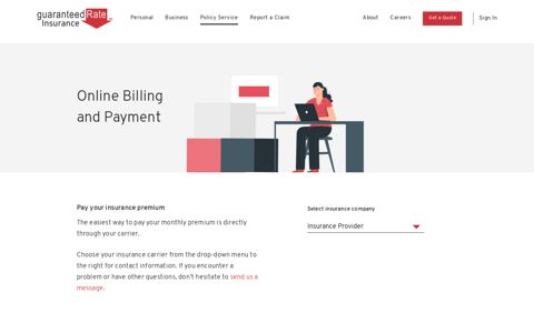 Online Billing and Payment - Guaranteed Rate Insurance