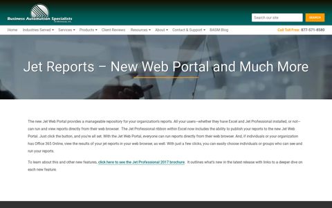 Jet Reports – New Web Portal and Much More