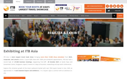 Register & Exhibit - ITB Asia