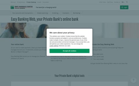 Easy Banking Web, Private Banking | BNP Paribas Fortis