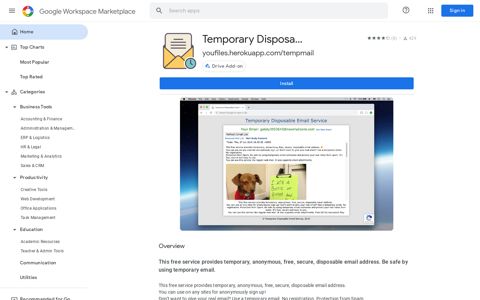 Temporary Disposable Email Service - Google Workspace ...