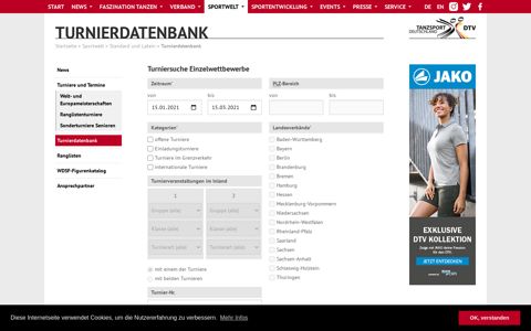 Turnierdatenbank - Deutscher Tanzsportverband e. V.
