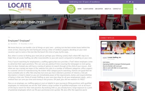 Employeer? Employee? | Locate Staffing