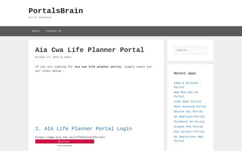 Aia Cwa Life Planner - Aia Life Planner Portal Login