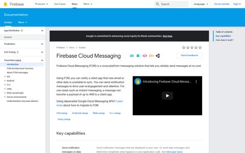 Firebase Cloud Messaging - Google
