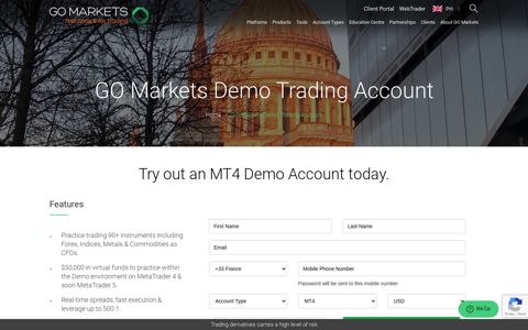 GO Markets Demo Trading Account - GO Markets