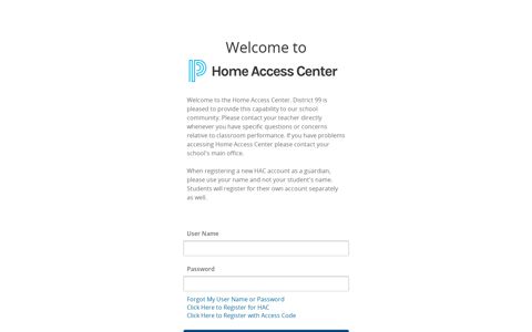 Home Access Center - Community High School District 99