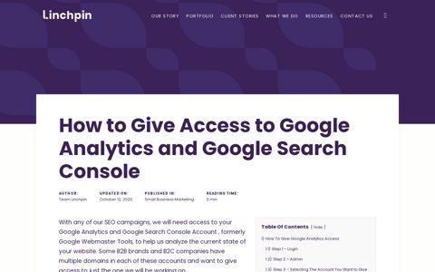 How to Give Access to Google Analytics and Google Search ...