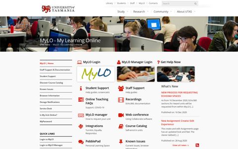 MyLO - My Learning Online | University of Tasmania