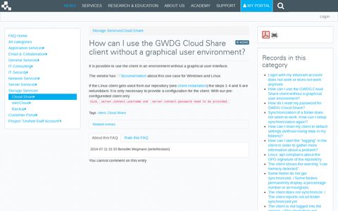 GWDG - FAQ - How can I use the GWDG Cloud Share client ...